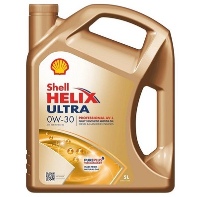 Shell Helix Ultra Professional AV-L 0W-30 Fully Synthetic Oil Diesel Gasoline 5L