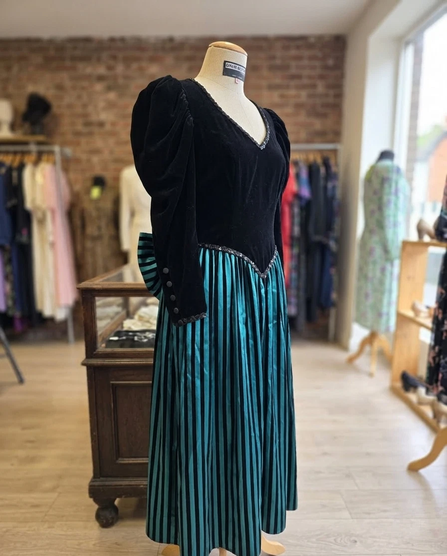 sachin and babi light blue dress Vintage Evening Dress for sale