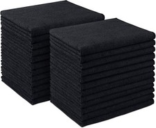 Microfiber Cleaning Cloth 24 Pa Number of Items: 24Color: BlackSize: 12inx16in