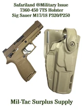Safariland® Military Issue 7360-450 7TS Holster - Sig Sauer M17/18 P320/P250