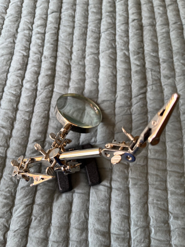 Helping Third Hand Magnifier Soldering Stand Clamp Holder Alligator Clip Tool
