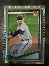 2025 Donruss Baseball TYSON NEIGHBORS Rated Prospect Silver Laser Padres