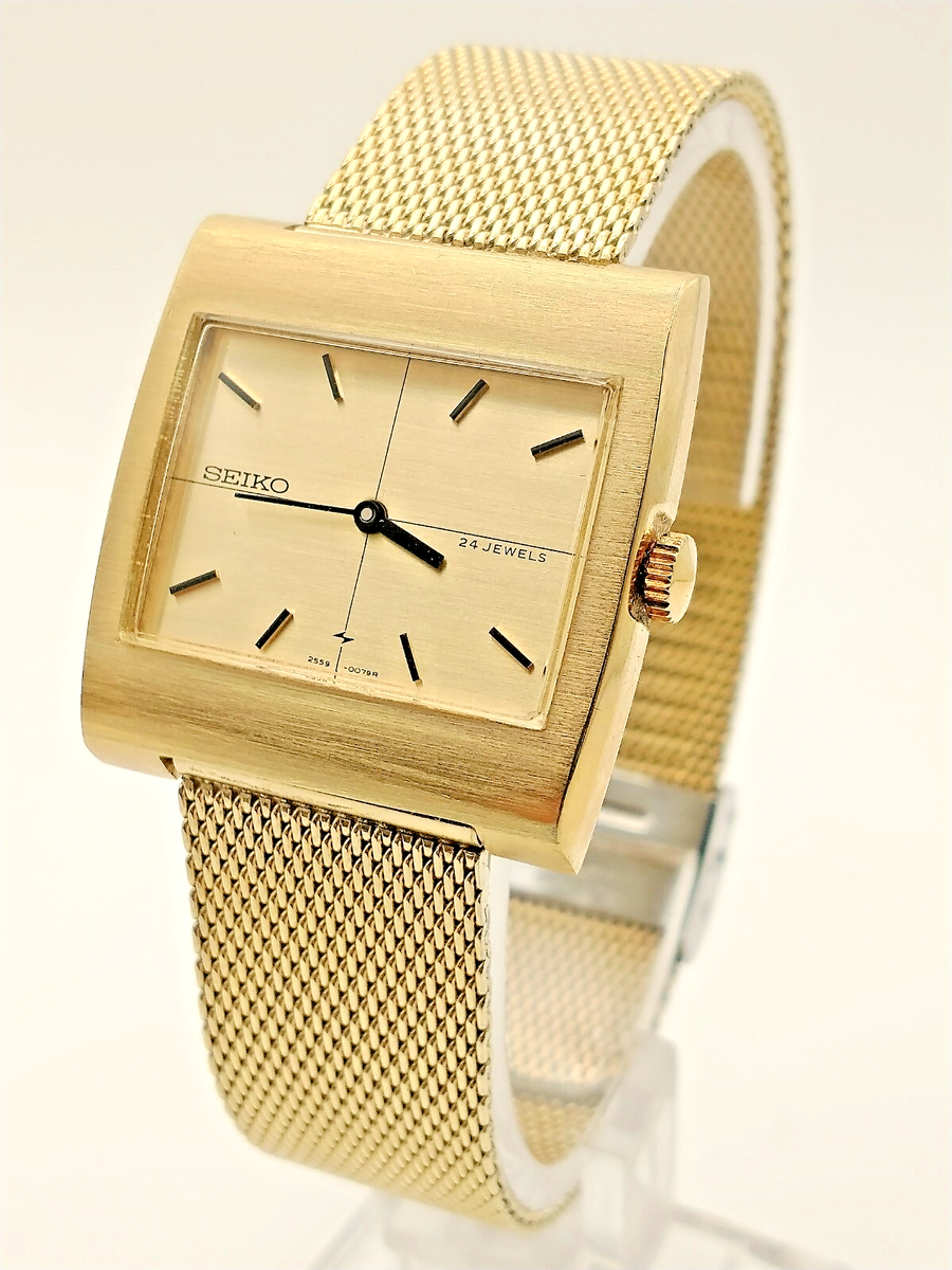 RARE Vintage SEIKO 24 Jewel Watch 2559-3189, TV Screen, Mechanical