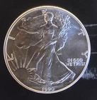 1990 American Eagle Toned Walking Liberty Bullion Vtg-0.999 Silver 1 Oz Coin 2s