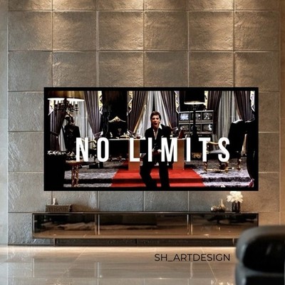 Painting No Limits ,Scarface,Tony Montana Scarface Art,Epic Scene Scarface