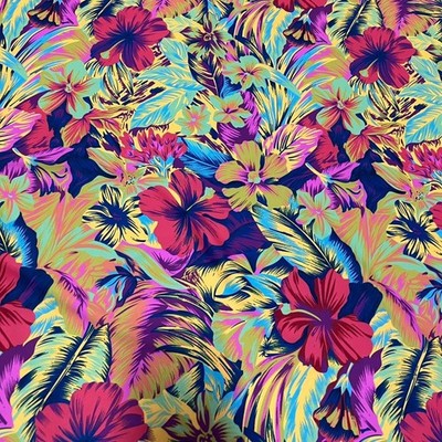 Colored Cayennes & Shadows print Stretch Fabric Swimsuit Spandex 60''wide By Yard