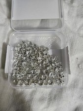 100Pcs Rondelle Spacer Beads 8mm Silver Plated Czech Crystal Jewelry Making DIYs