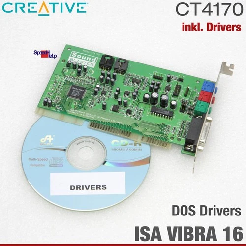 Isa Creative Labs CT4170 Son Blaster 16 Vague Effects Pnp Audio Vibra Card Dos