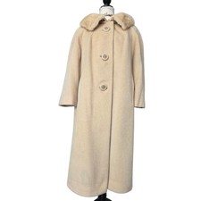 Vintage Being Coat W/ Blonde Mink Fur Collar Beautiful Women Outfit Luxury Look