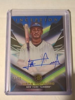 Hans Montero 2023 Bowman Inception Baseball Autograph Blue 92/99