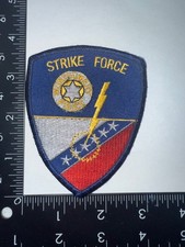 Montgomery Alabama AL Police Strike Force Lightning Bolt Shoulder Patch Obsolete