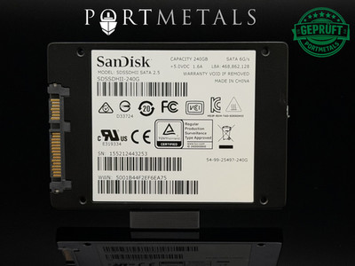 SanDisk Ultra II 240GB 2.5 Zoll SATA-III 6Gb/s geprüft & voll funktionsfähig
