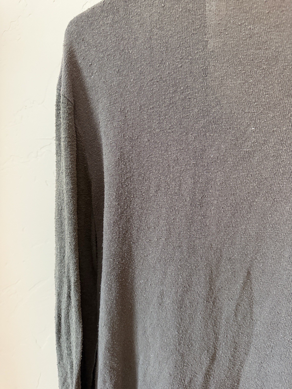 J. Morgan Puett Handmade Clothes Olive Green Button Front Cardigan Fit M AS IS image 9
