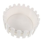 Picket Fence Flower Planter Box, Round Plastic Flower Pots for Succulent