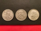 90% Silver Half Dollar Lot including Walking Liberty, Franklin and 1964 Kennedy