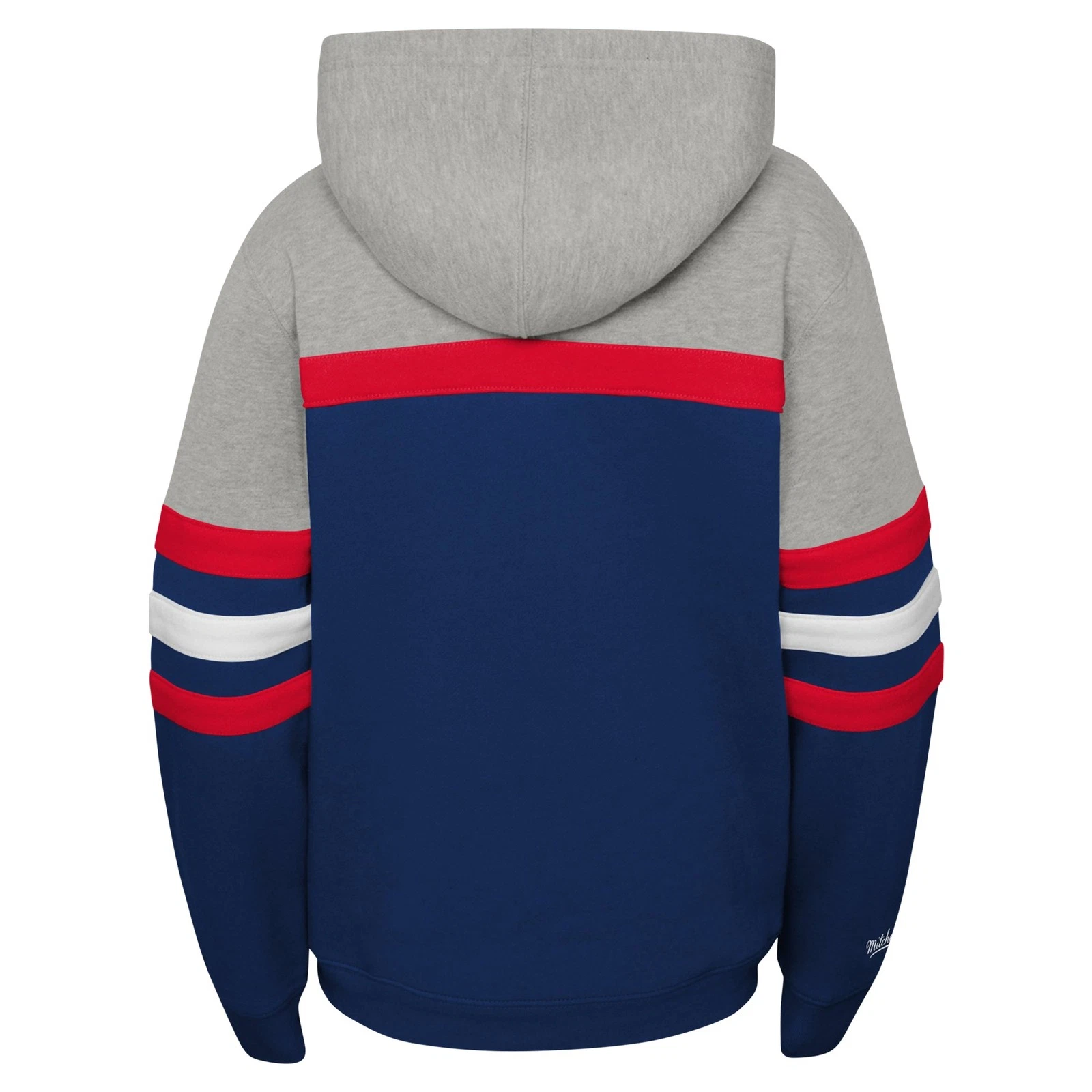 COACH Felpa con cappuccio pullover allenatore Washington Capitals grigio Mitchell & Ness giovane