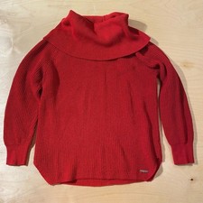 Michael Kors Red Cowl Neck Sweater Small JC
