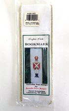 Crafter's Pride White 14 Count Aida Bookmark w/ Soldier Chart