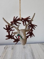 Glitter buck hunting ornament sparkle unique wreath ornament Xmas tree