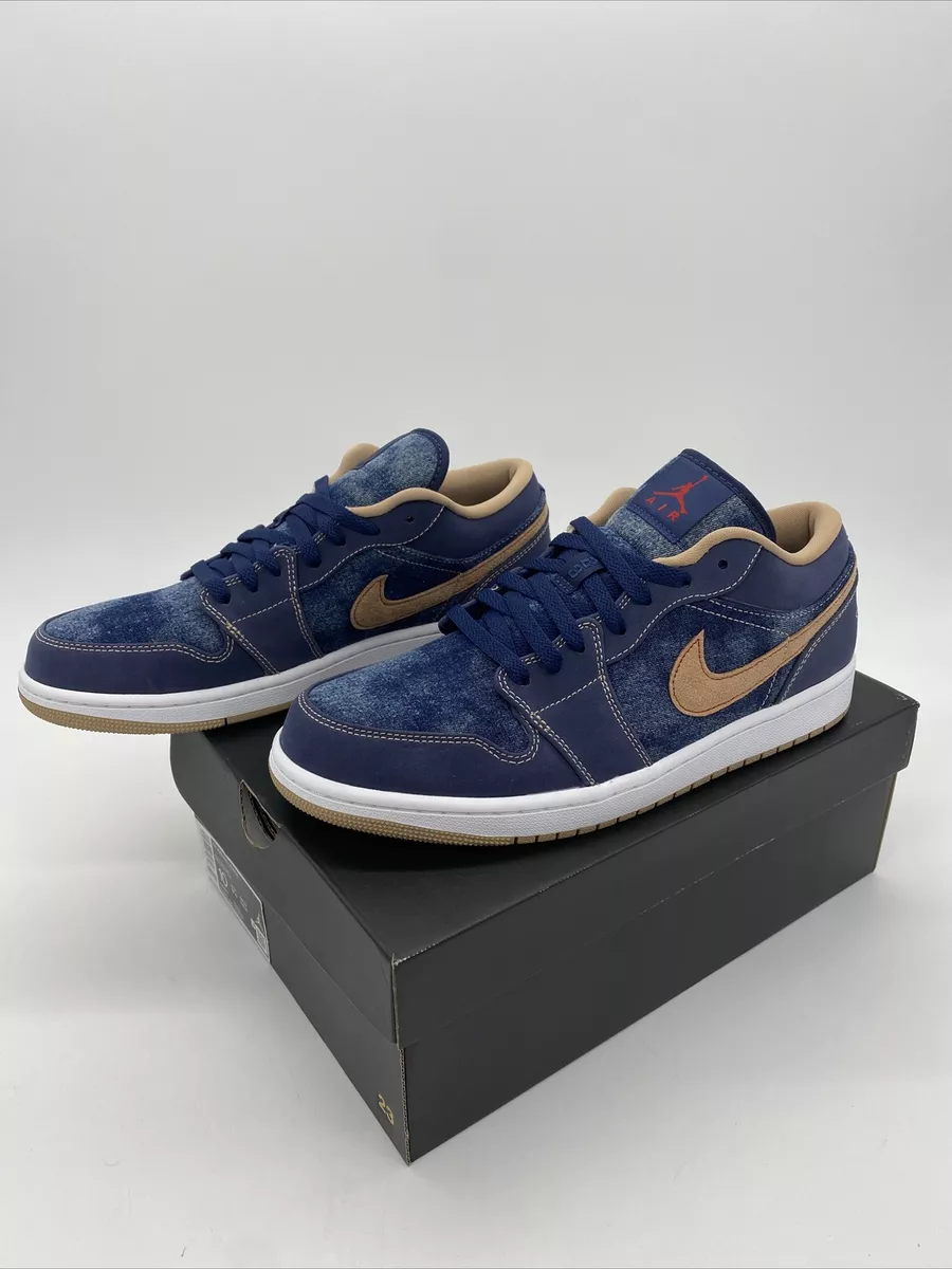 Air jordan blue best sale gold