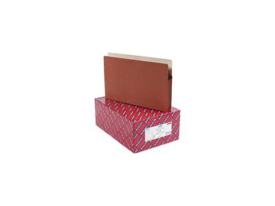 Smead 74224 3 1/2 Inch Expansion Drop Front Pocket, Legal, Manila/Redrope, 25/Bo