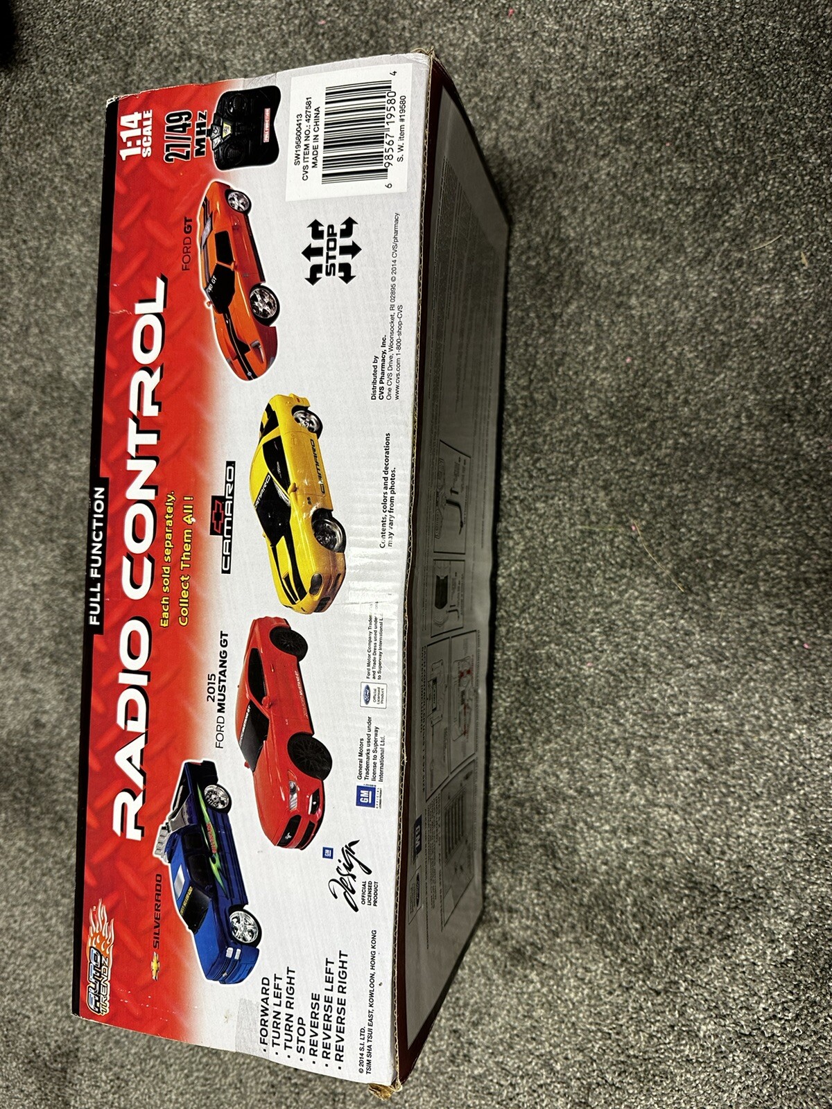 Auto Trendz Full Function Radio Control Yellow Camaro 1/14 Scale Toy Race Car