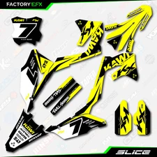Yellow Slice Graphics Kit fit 21-24 Kawasaki KXF250 KXF 250 Decal Sticker KX250F