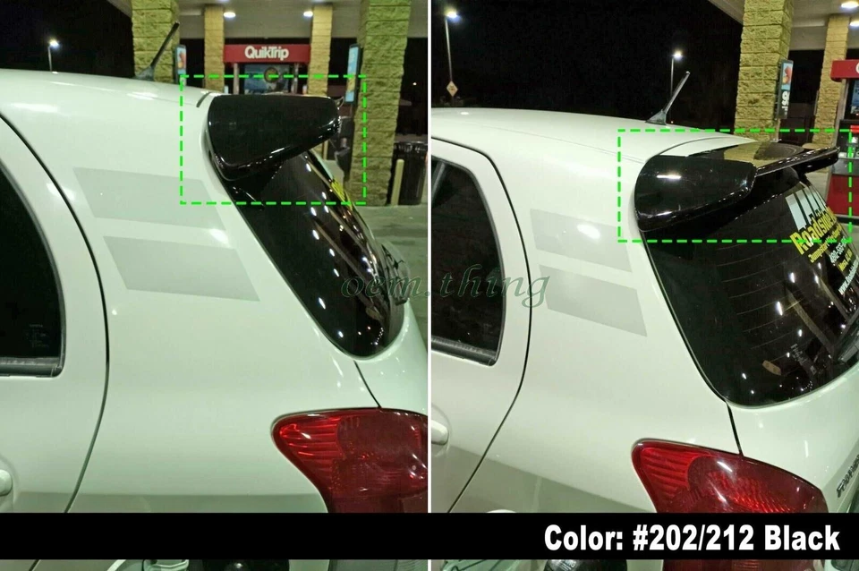 06-11 Ajuste PARA TOYOTA Yaris 2nd XP90 Hatchback Tipo S Alerón Trasero Pintado Foto 3 de 4