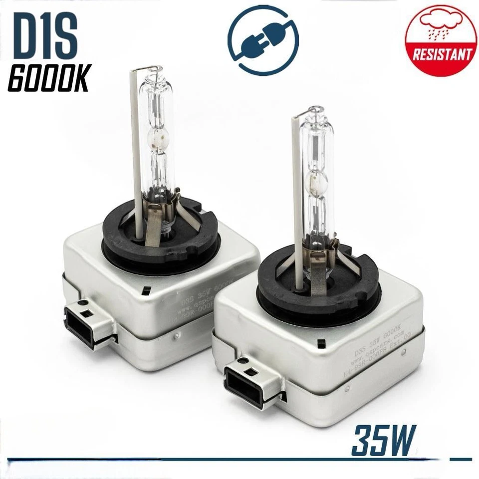 COPPIA LAMPADE LAMPADINE D1S XENON 35W 6000K BULB PER AUTO ANTIURTO - Immagine 3 di 3
