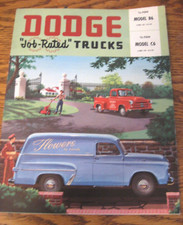 1954 Dodge 12 Ton B6 34 Ton C6 Truck Original Brochure Xlnt 16 Pp