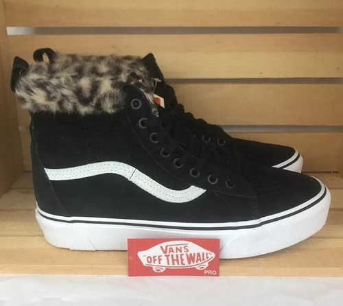 black leopard fur vans