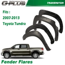 Fit For 2007-2013 Toyota Tundra Pocket Rivet Style Fender Flares 4PCS