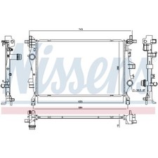 Kühler Wasserkühler für Fiat 500X Jeep Renegade Geländewagen Geschlossen 334 