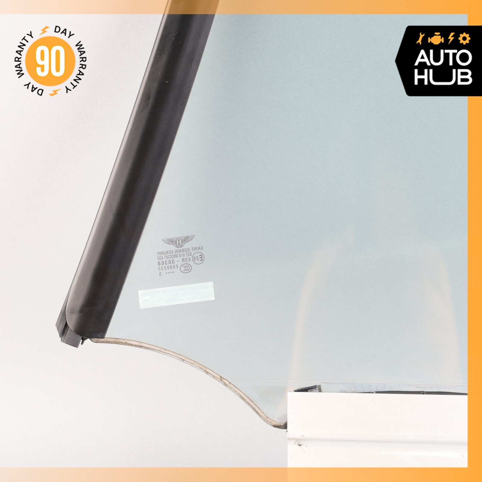 03-10 Bentley Continental GT Coupe Rear Right Side Quarter Window Glass OEM 73k