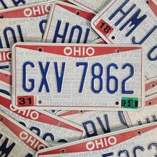 Ohio License Plate FREE One Random Original OH Tag READ DESCRIPTION