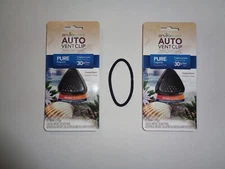 2 EnviroScent Car Auto Vent Clip Natural Fragrance Coastal Storm w/Mirror Hanger