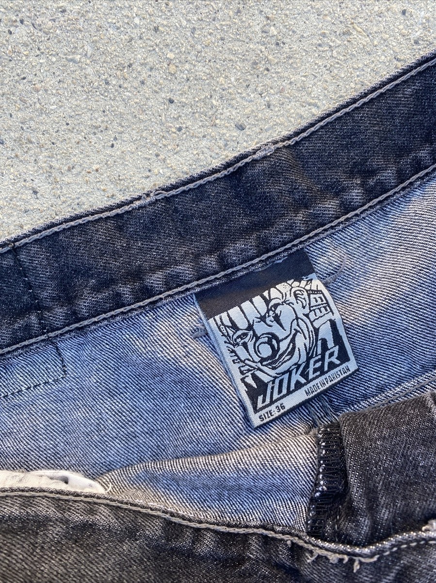 VTG Y2k 2000s JOKER Black Wide Leg Baggy Skate Grunge Jeans VTG Y2k 2000s JOKER Black Wide Leg Baggy Skate Grunge Jeans