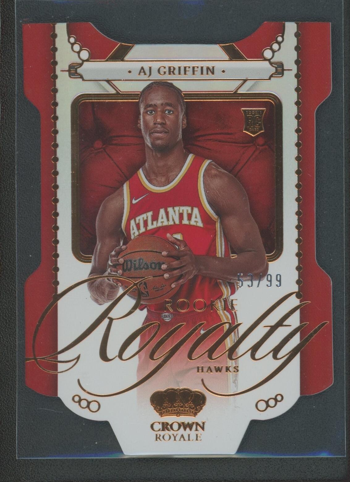 2022-23 AJ Griffin 53/99 Panini Crown Royale Die-Cut Rookie RC Royalty