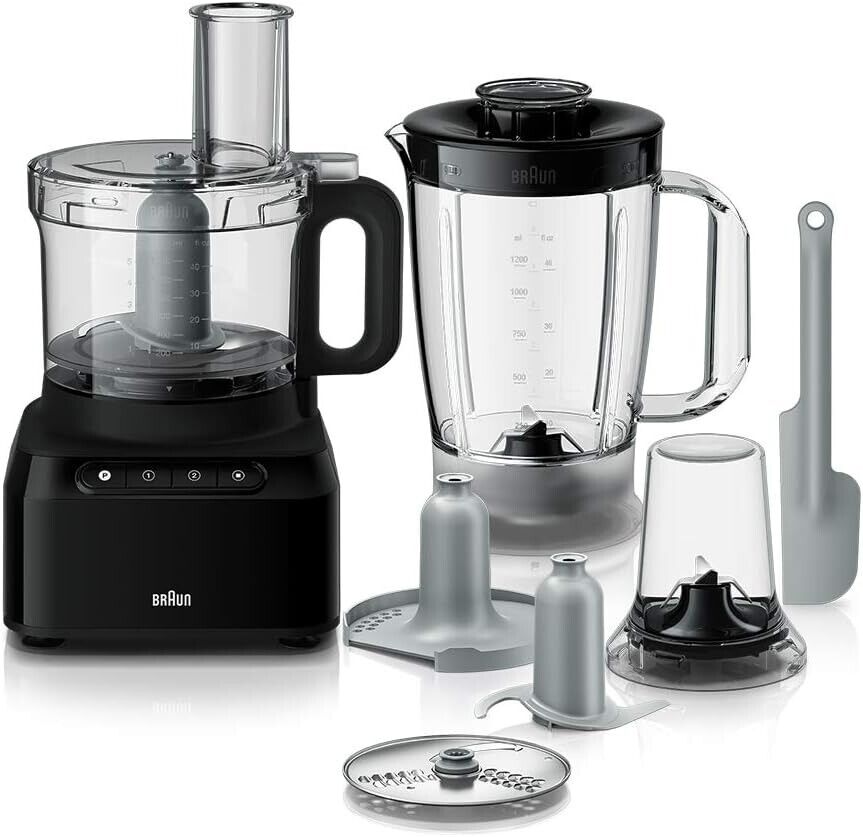 Braun FP3132 220 Volt Food Processor, Blender, Grinder 220V For Export (NON-USA)