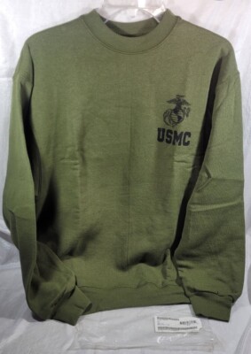 60s1st Marines Division スウェット グリーン レア Elite Issue DLA Defense Logistics Marine Corp USMC PT Sweatshirt