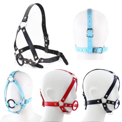 Binding Head Harness Open Mouth Gags Fixation O Ring Adjustable Strap Slaves