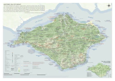 Historic Isle of Wight - map/poster
