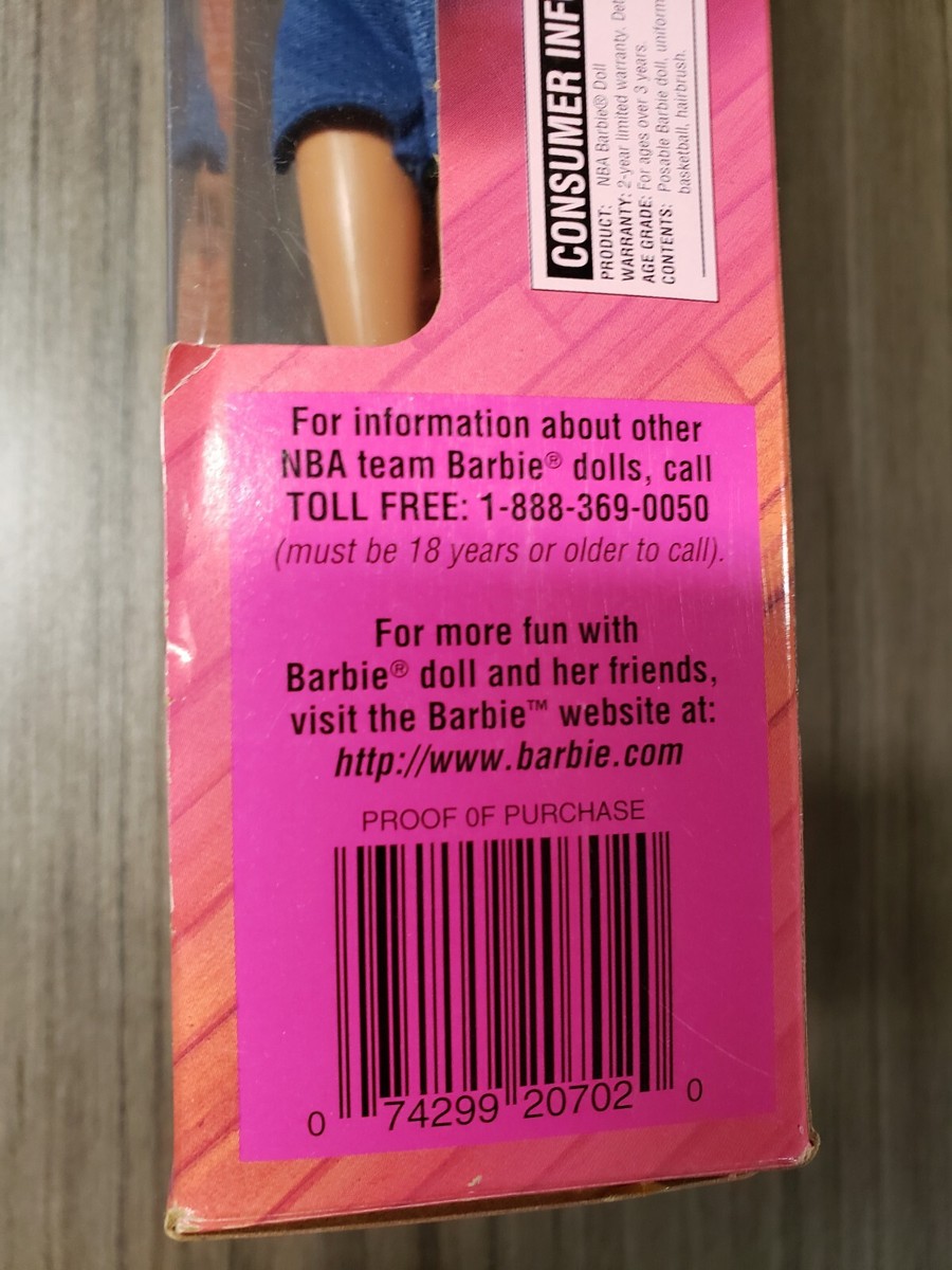 Vintage Barbie NBA Minnesota Timberwolves Basketball 1998 Mattel