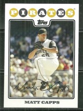 2008 TOPPS PIRATES MATT CAPPS #PIT3
