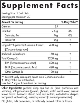 Nordic Naturals, Omega Curcumin, 1200mg Omega-3 plus 400mg optimized Curcumin