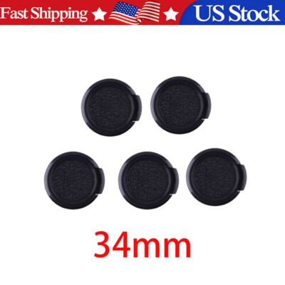 5PC 34mm Snap on Front Cap Fit For Nikon Fuji Olympus Sony Lens DSLR SLR Camera