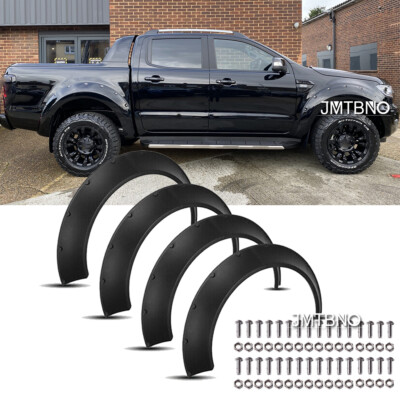 #ad Car Flexible PU Wheel Arches Fender Flares Extra Wide For Ford Ranger Explorer $99.58