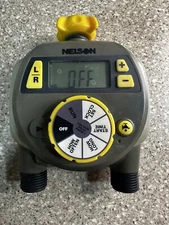 Nelson Dual Outlet Electronic Water Timer! Customize Run Time from 1-360 Minutes