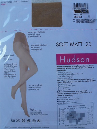 Hudson Morbido Opaco 20den Forma Collant Sottili Trasparente 36-46 Collant - Photo 5/5