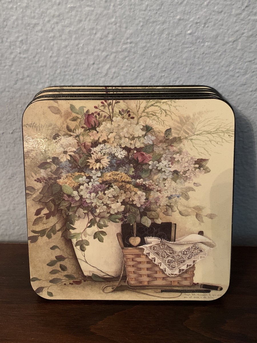 Lot De 6 Sous-verres D'art Longaberger - 2002 Pensées Sincères Par Pat Richter - Neuf